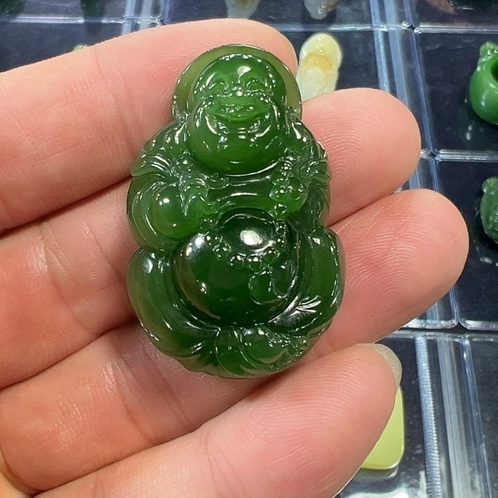 和田玉（碧玉）未镶嵌吊坠(不含链)