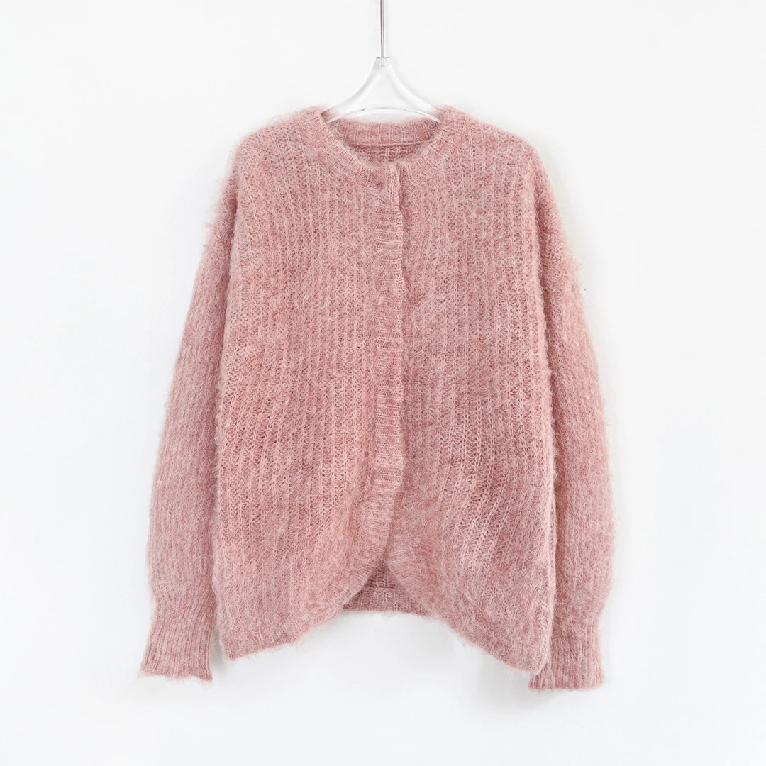 Q“限定款不补单”灯笼袖羊驼毛针织开衫 XIAOP-QH341