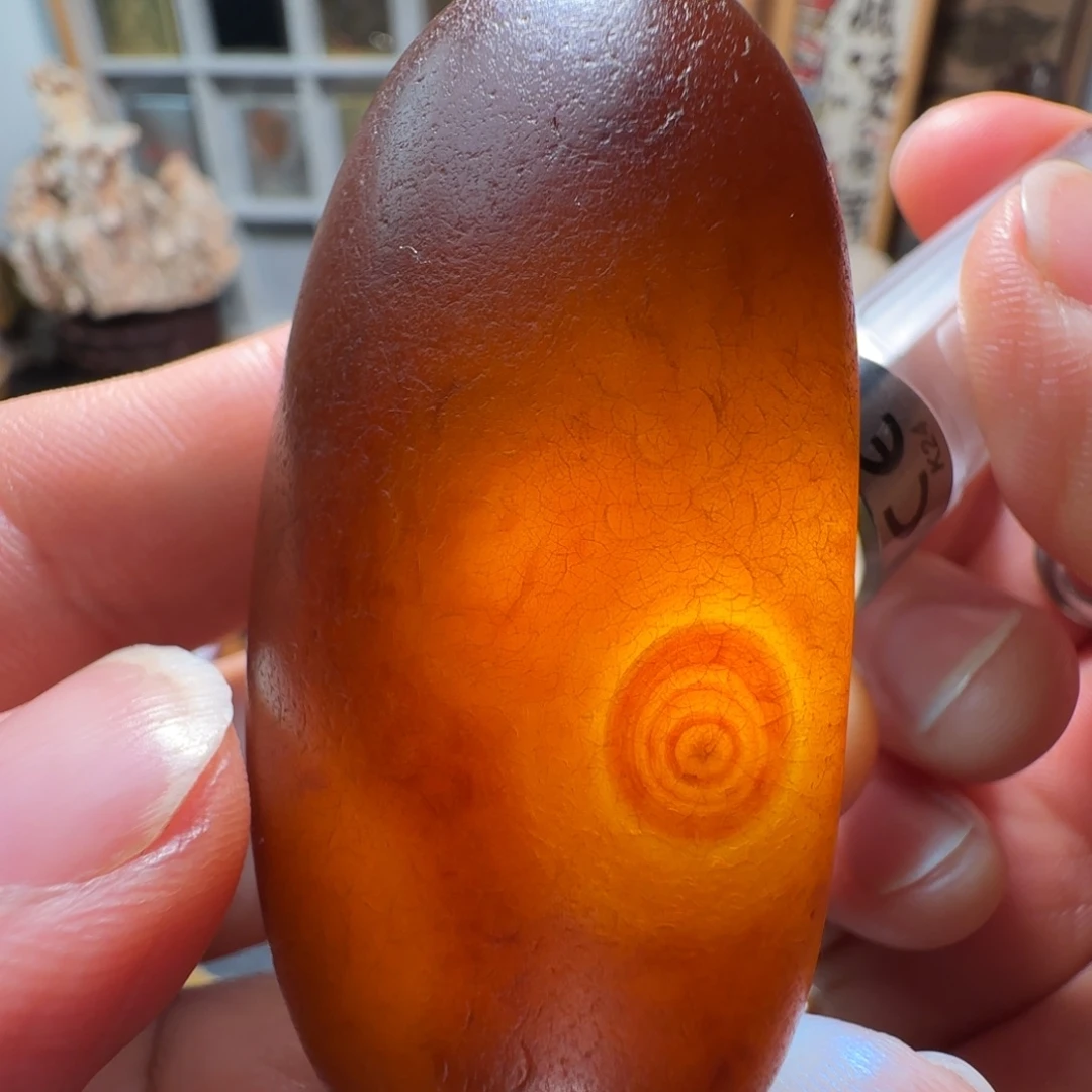 石材马料原石 带眼手玩