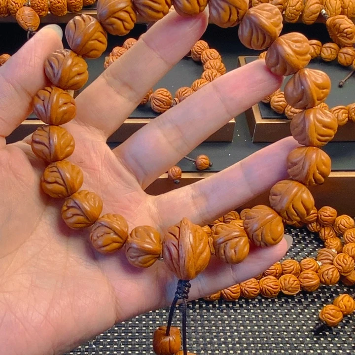 烟***海桃核吊坠秦岭森林16