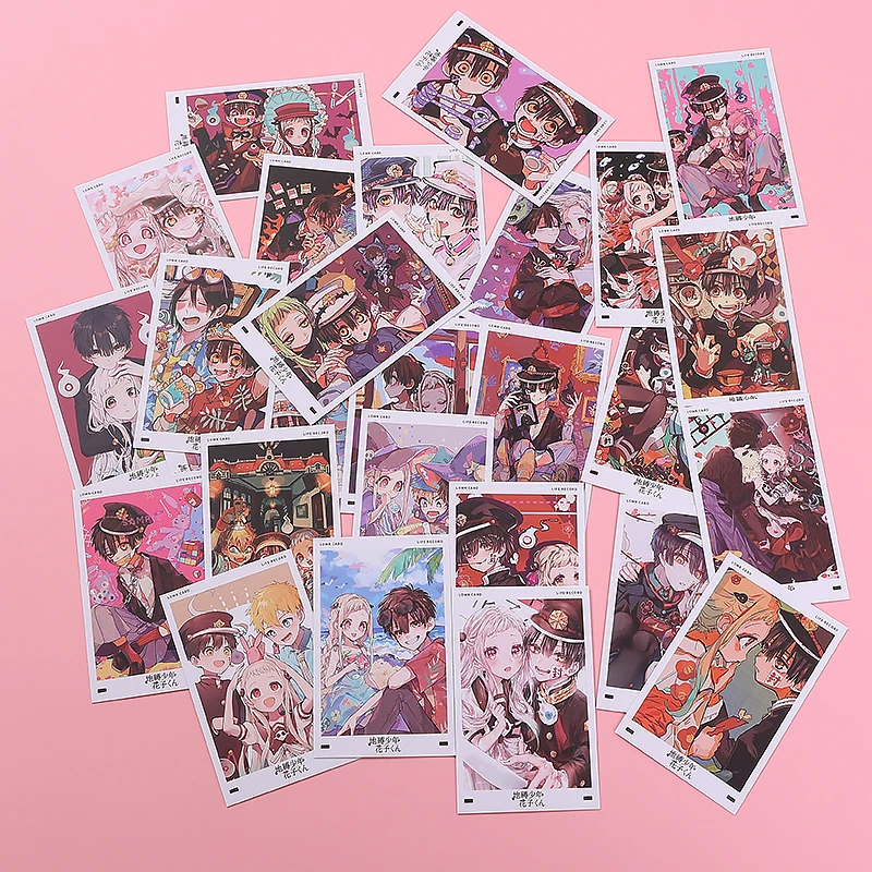 地缚少年花子君LOMO卡周边贺卡40张小卡盒装3寸留言卡精美收藏卡