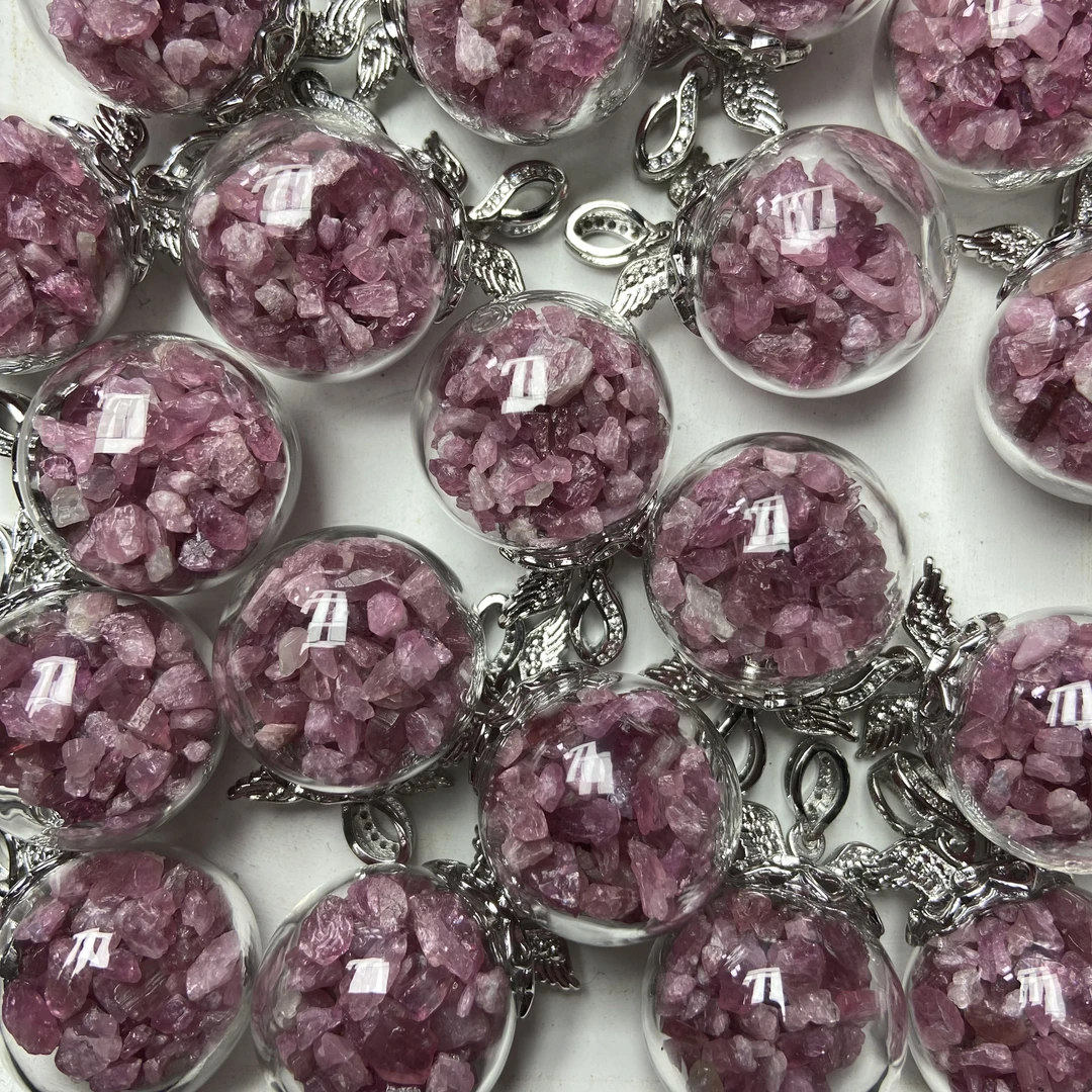 红碧玺许愿瓶吊坠多样性随机发一颗A191