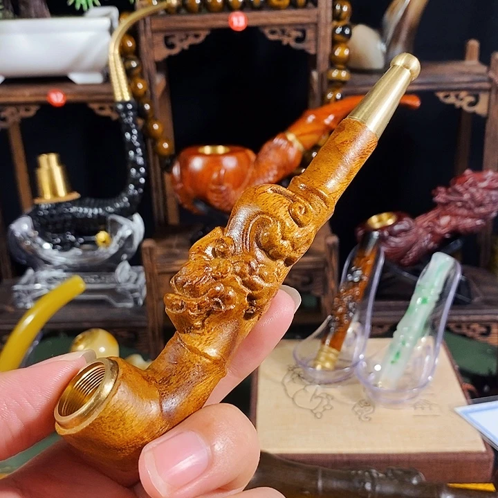 高端定制金丝楠烟嘴