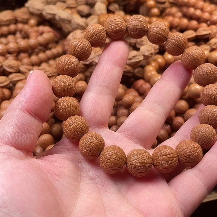 猴头核桃手串1.4麒麟纹同尺聚宝盆