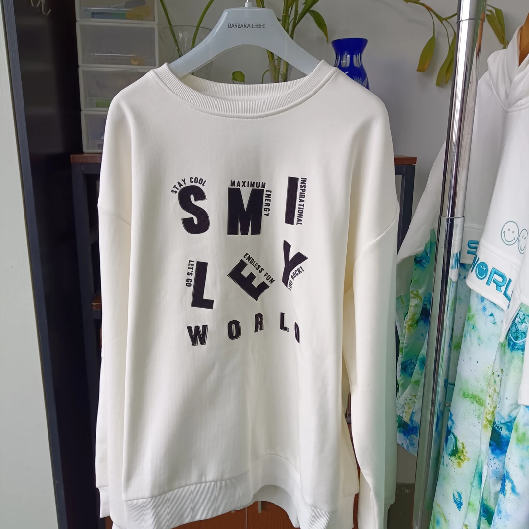 男女同穿圆领加绒卫衣保暖秋冬春3季可穿商场撤柜绒卫衣