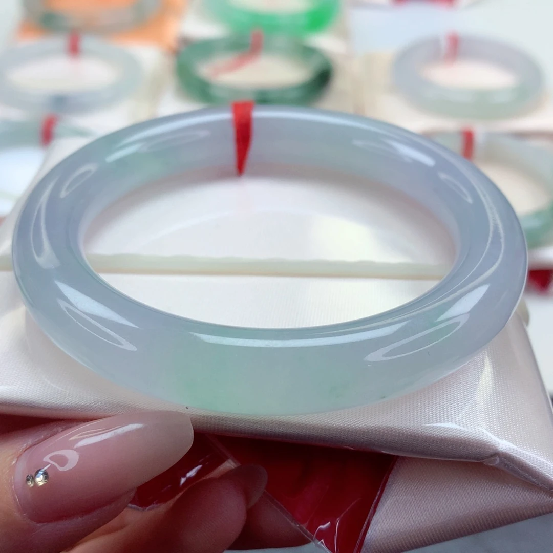 未镶嵌手镯翡翠9915忽而今夏 冰胶 细腻