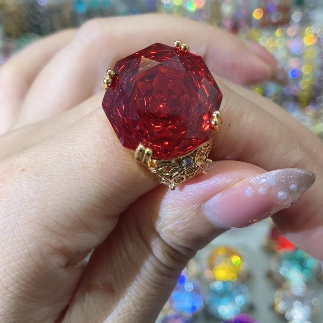 6锆石（处理）戒指