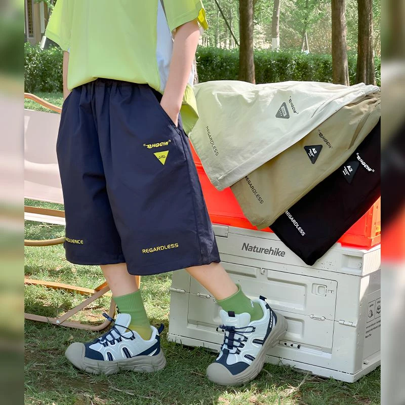 男童夏季裤子薄款2025新款儿童运动速干休闲裤中大童短裤潮KZW700