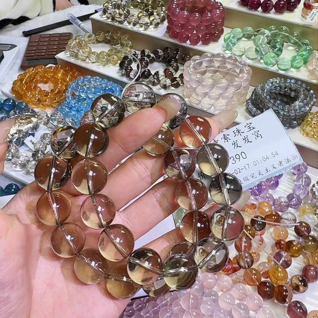 水晶手链未镶嵌发*窝茶晶15