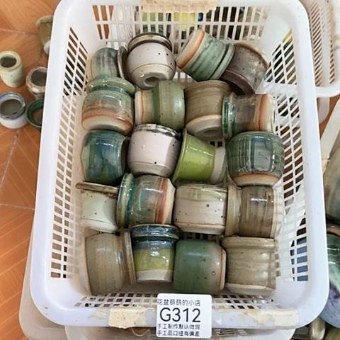 紫砂花盆312微瑕品口径3到4左右