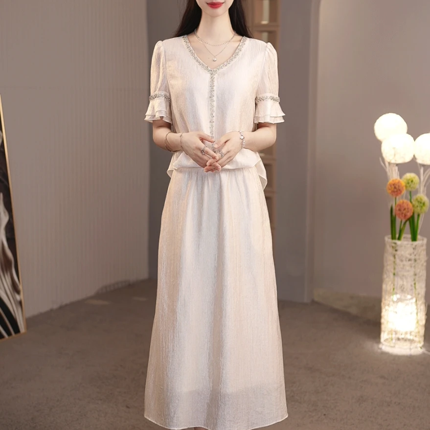 【套装定制】B1152上衣套裙优雅气质时尚减龄休闲显瘦夏季收腰