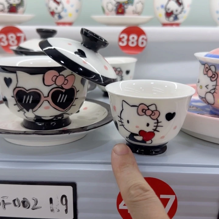 高温釉下彩纯手工手绘陶瓷