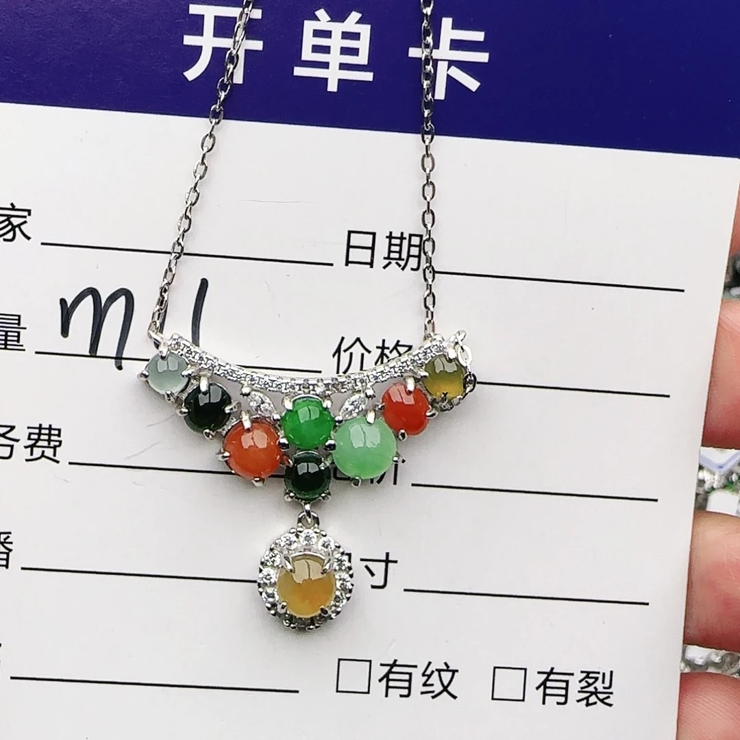 银S925镶嵌戒指翡翠戒指