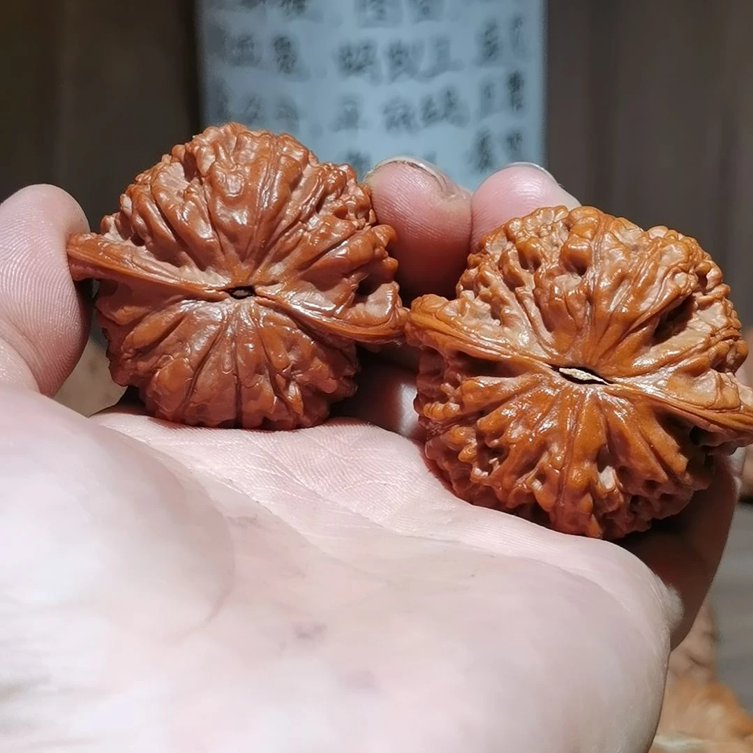 金***店蛇皮纹官帽   文玩核桃