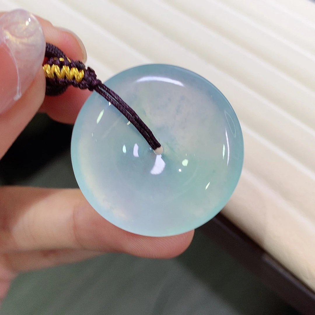 翡翠未镶嵌颈饰30-5.7