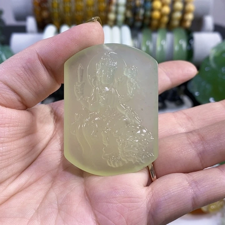 未镶嵌岫玉挂件吊坠