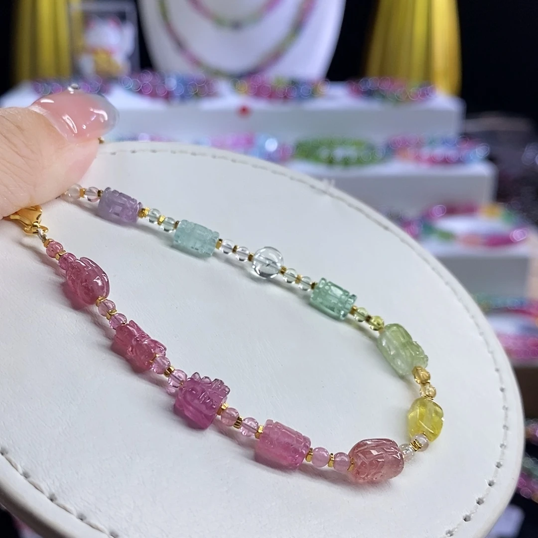 未镶嵌手链碧玺多宝