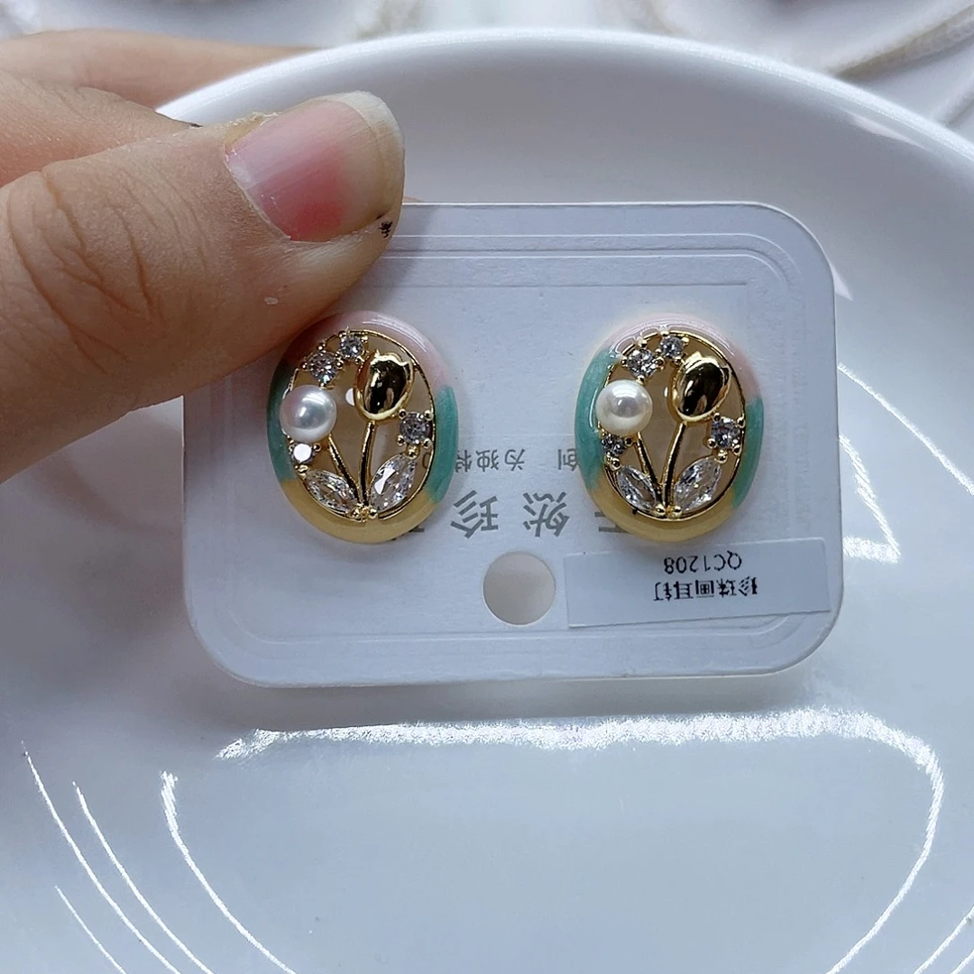 颈饰银S925镶嵌淡水珍珠