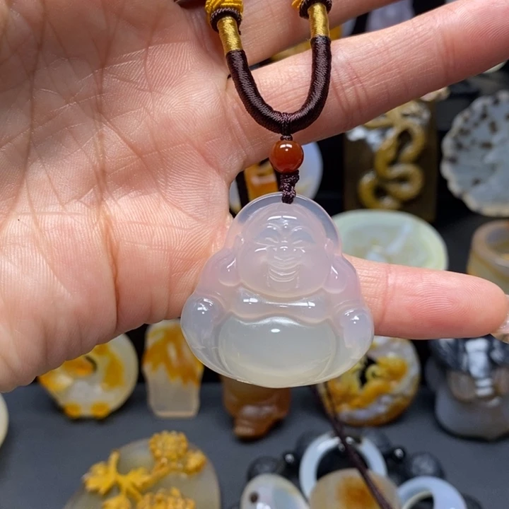 玛瑙/玉髓未镶嵌吊坠(不含链)