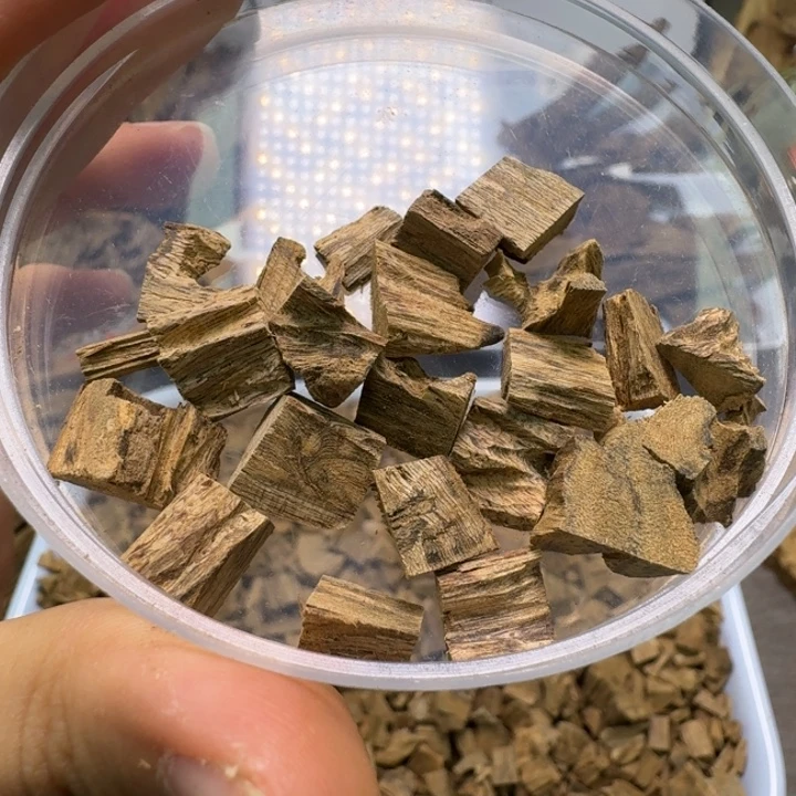 柬埔寨老料子！4克车珠碎料八分沉