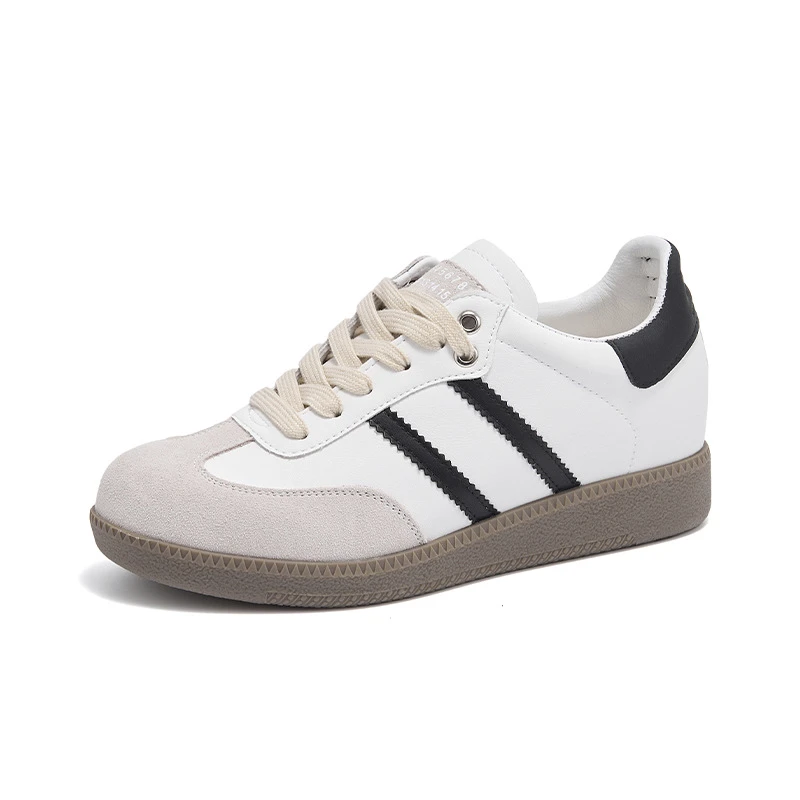 小个子内增高6CM红色德训女款新款百搭鞋子女款爆款2025新款女鞋