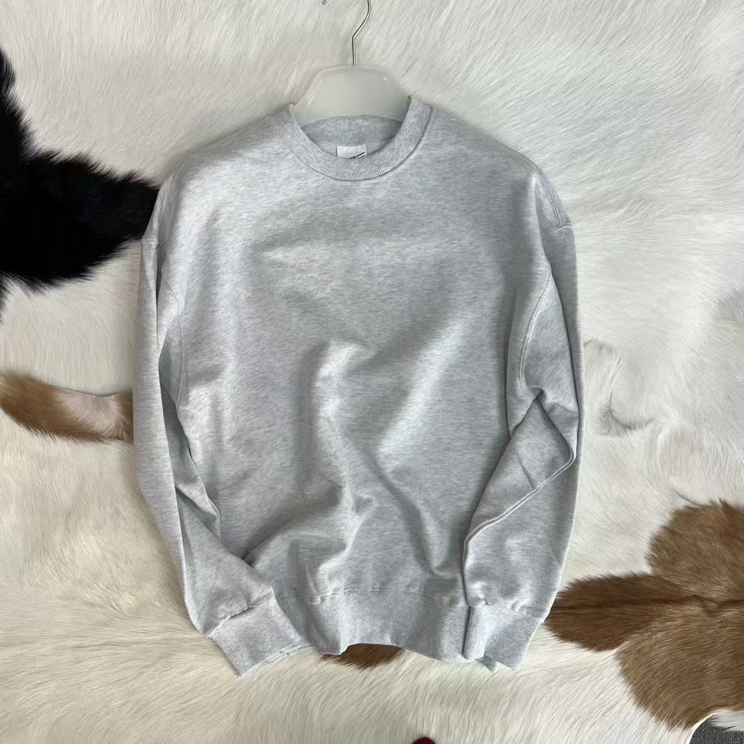 韩国订单 版好 毛圈棉 男士薄款宽松轻柔套头卫衣 60%棉