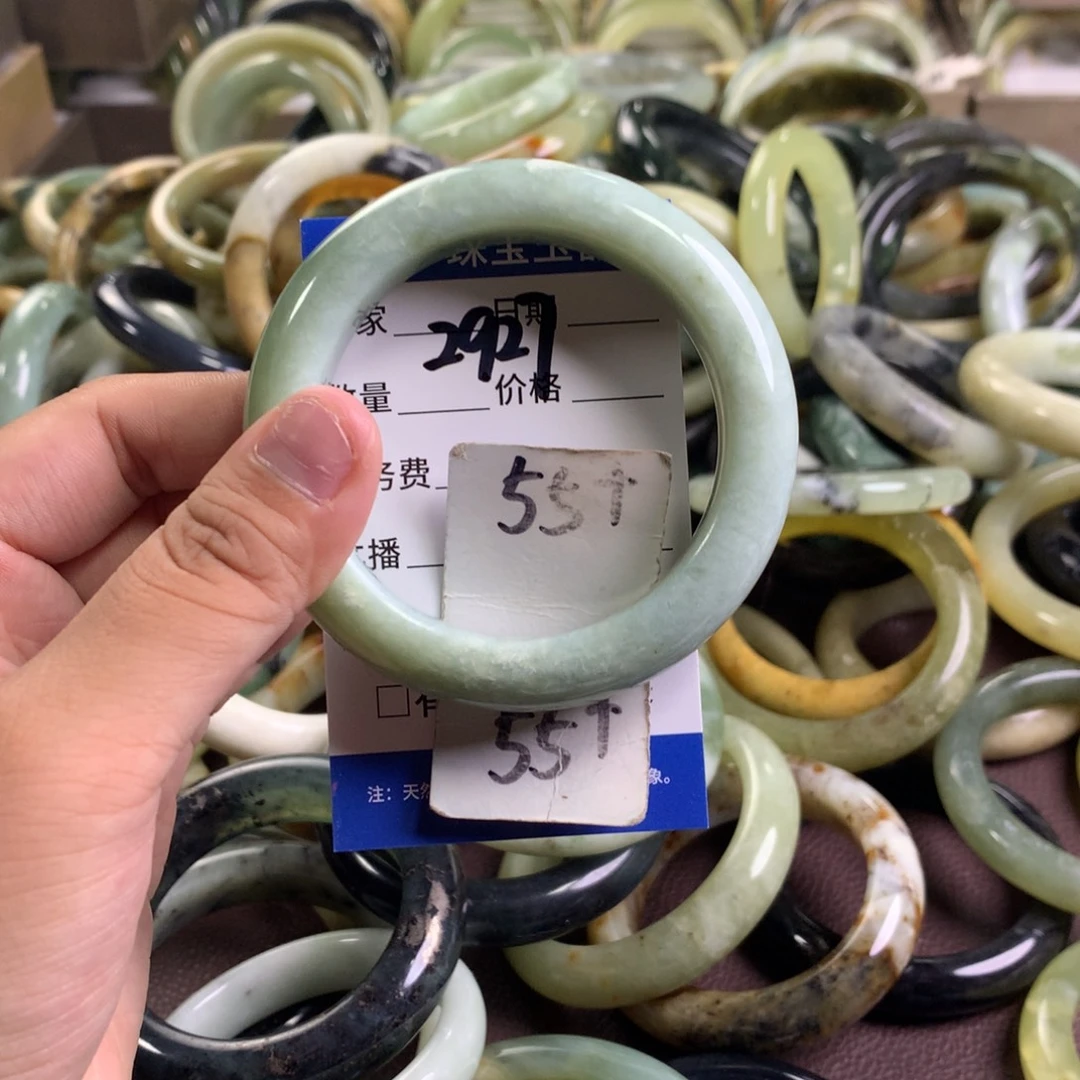 未镶嵌蛇纹石玉手镯2927