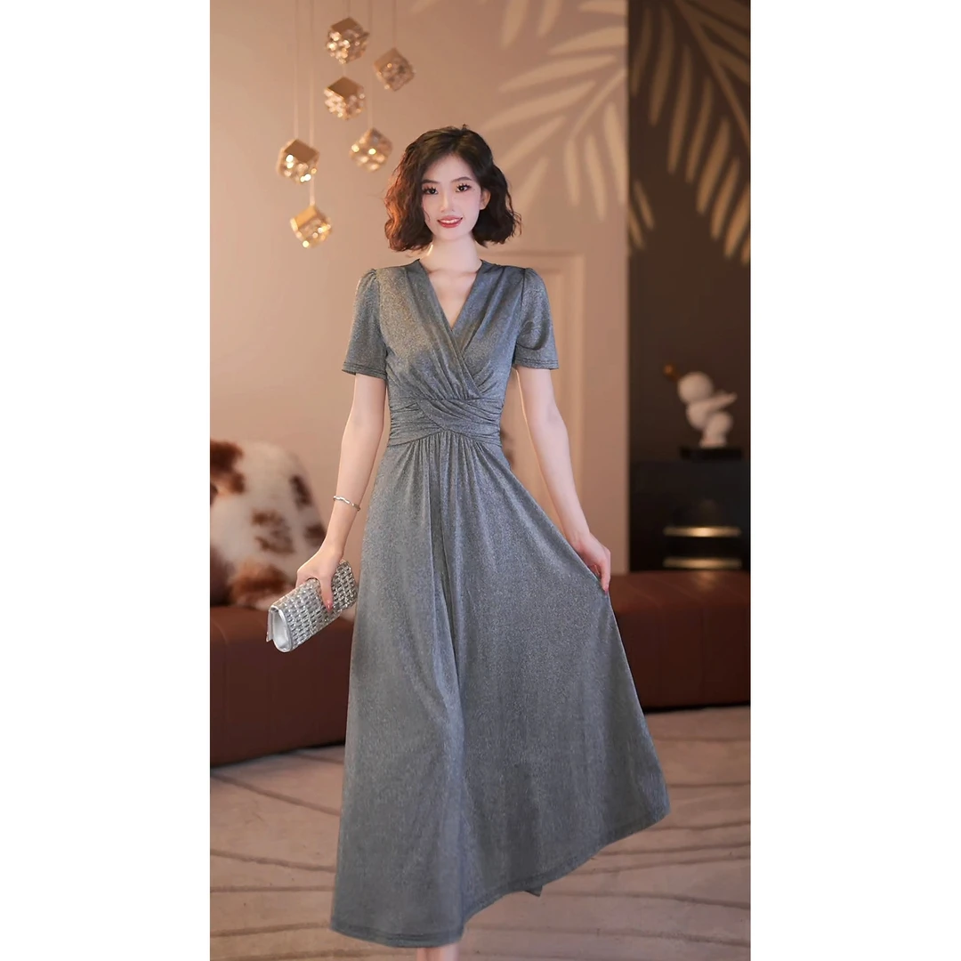 【梦琳】金粉世佳 夏季新款凉感透气连衣裙-YL50233