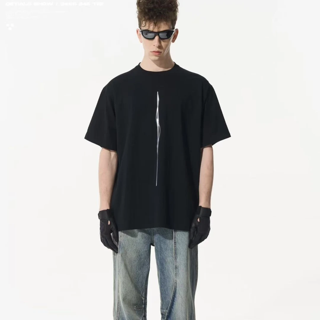 [H-29] LO 高街潮牌男款宽松扩版图案印花圆领短袖T SS846