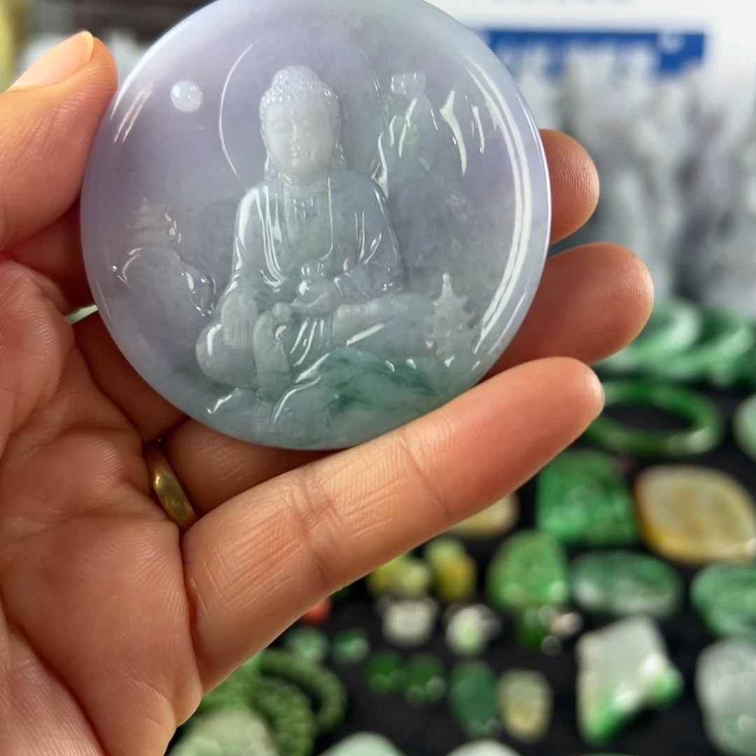 翡翠未镶嵌手镯天然翡翠挂件