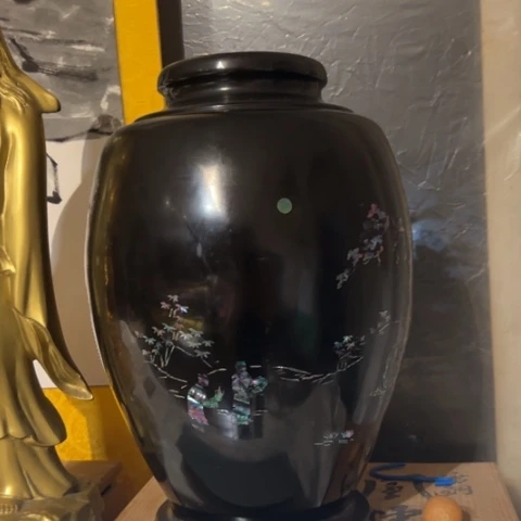 蜜安罐瓷香炉锡茶则