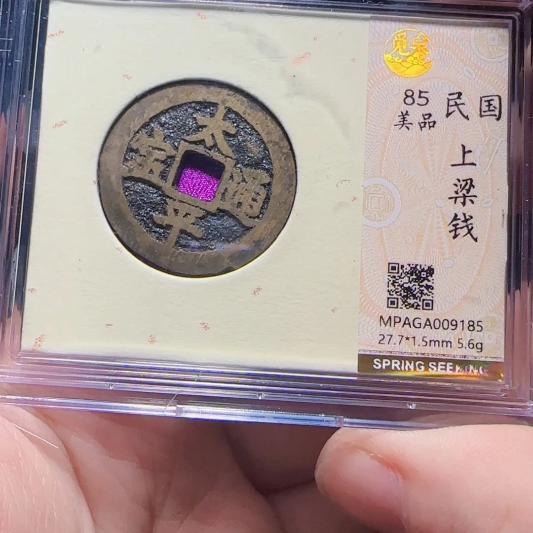 金属XX评级封装盒子币一个