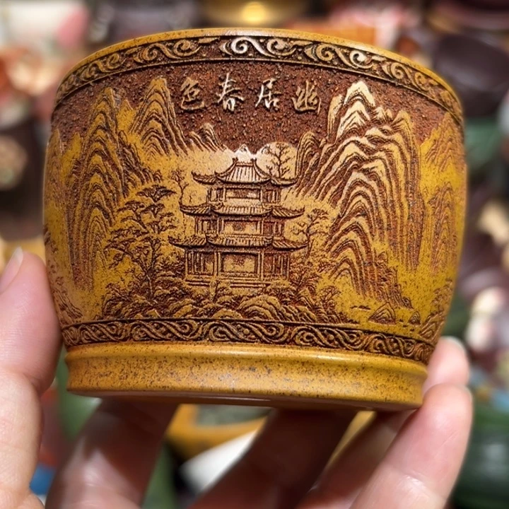 茶杯紫砂宜兴紫砂主人杯