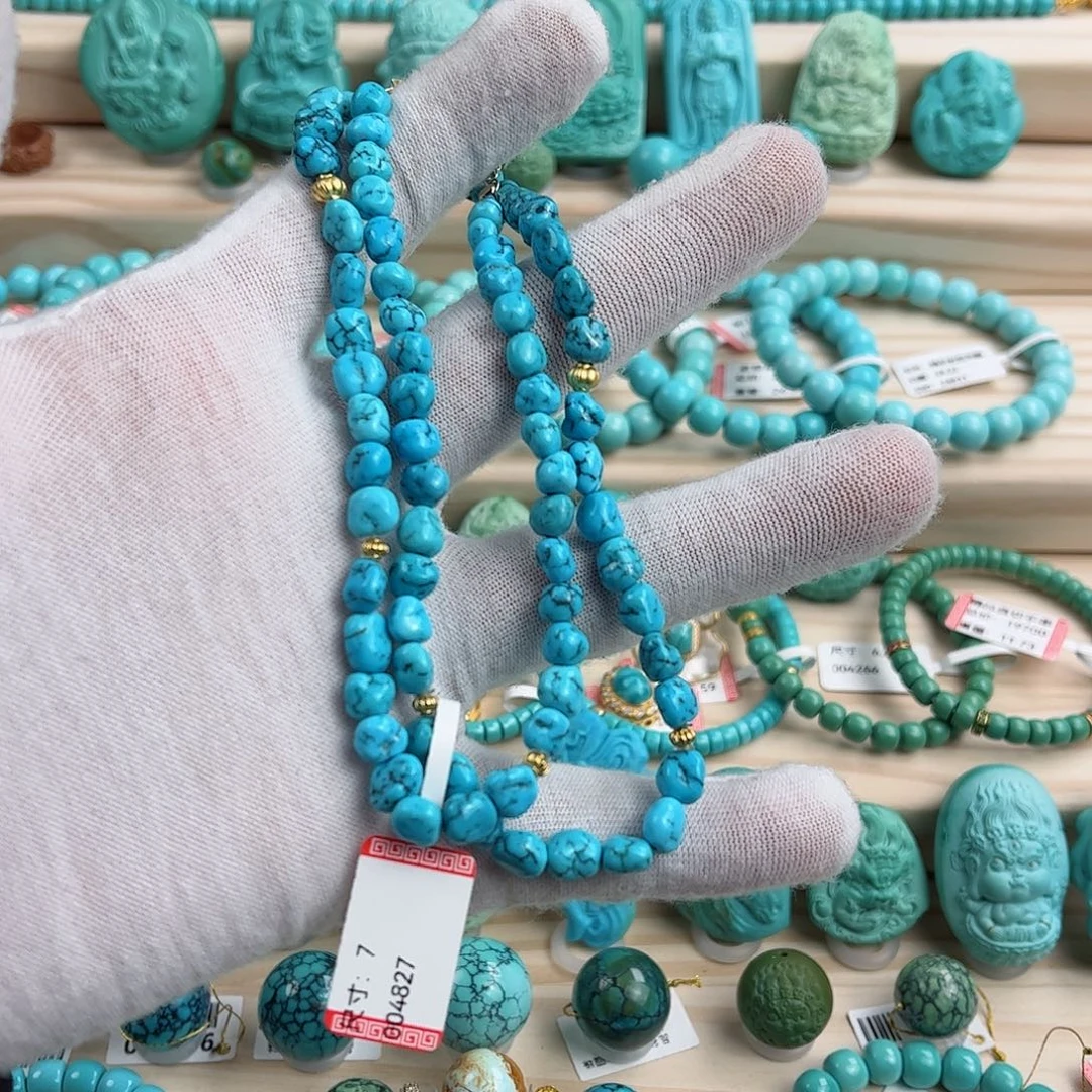 18K金镶嵌绿松石配饰