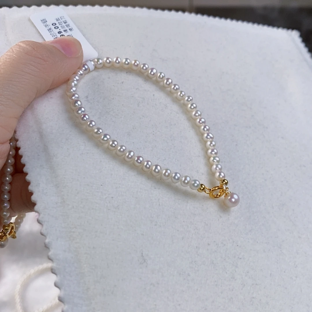 淡水珍珠手绳银S925镶嵌