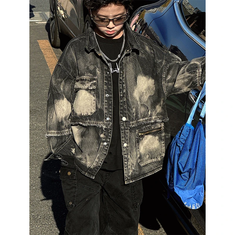 若大王时尚百搭童装牛仔衬衫外套 H25032