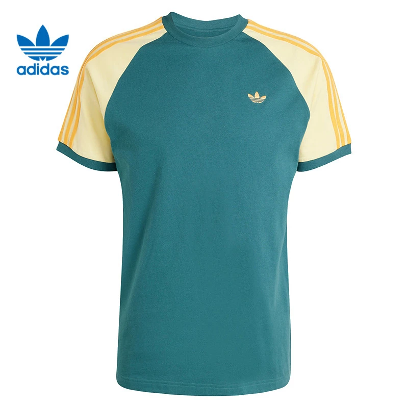 【滔搏体育】adidas阿迪达斯CALI TEE针织无领短T恤KC4961