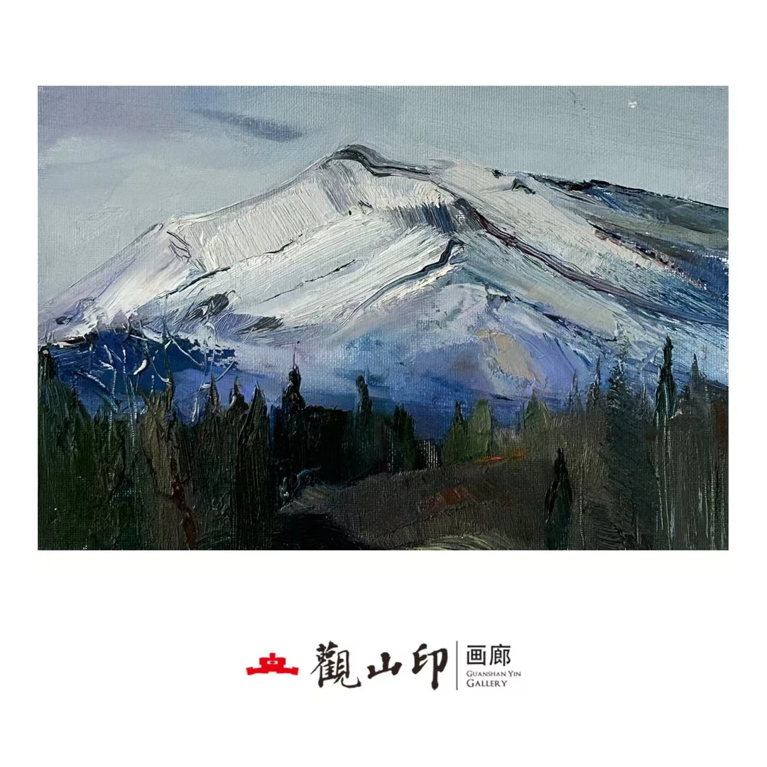 LFL原创手绘风景油画20x30cm丛林作品7205