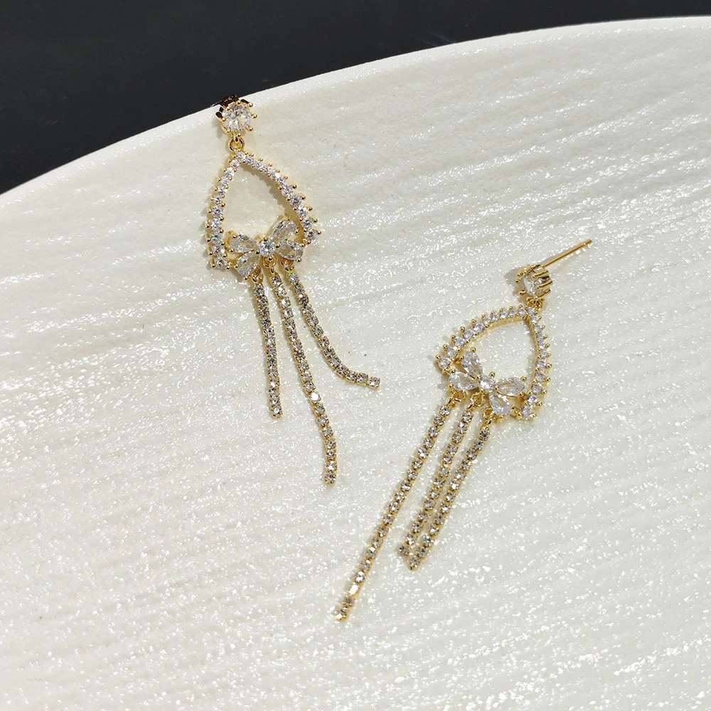 铜合金耳饰 气质轻奢时尚百搭小众简约长款个性耳环PT0451