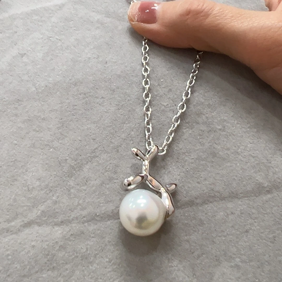 海水珍珠颈饰银S925镶嵌