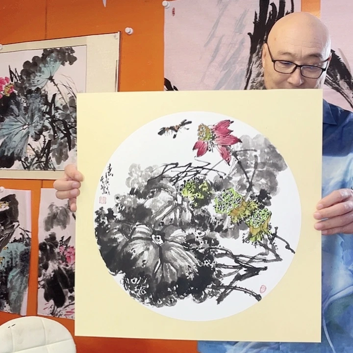国画张圣敏先生纯手绘作品