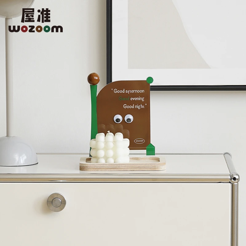 WOZOOM屋准入户玄关托盘收纳摆件客厅电视柜轻奢高级感装饰置物架