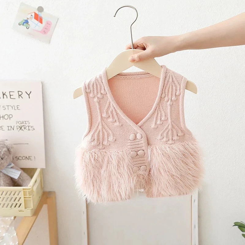 草草马甲开衫纯色春季