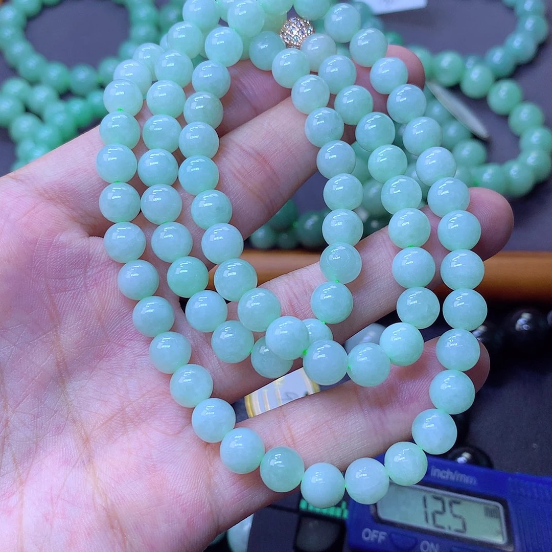 翡翠未镶嵌毛衣链