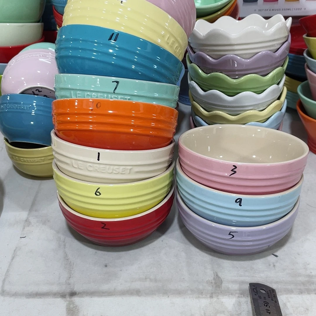 瓷片微瑕陶瓷餐具2个装精品