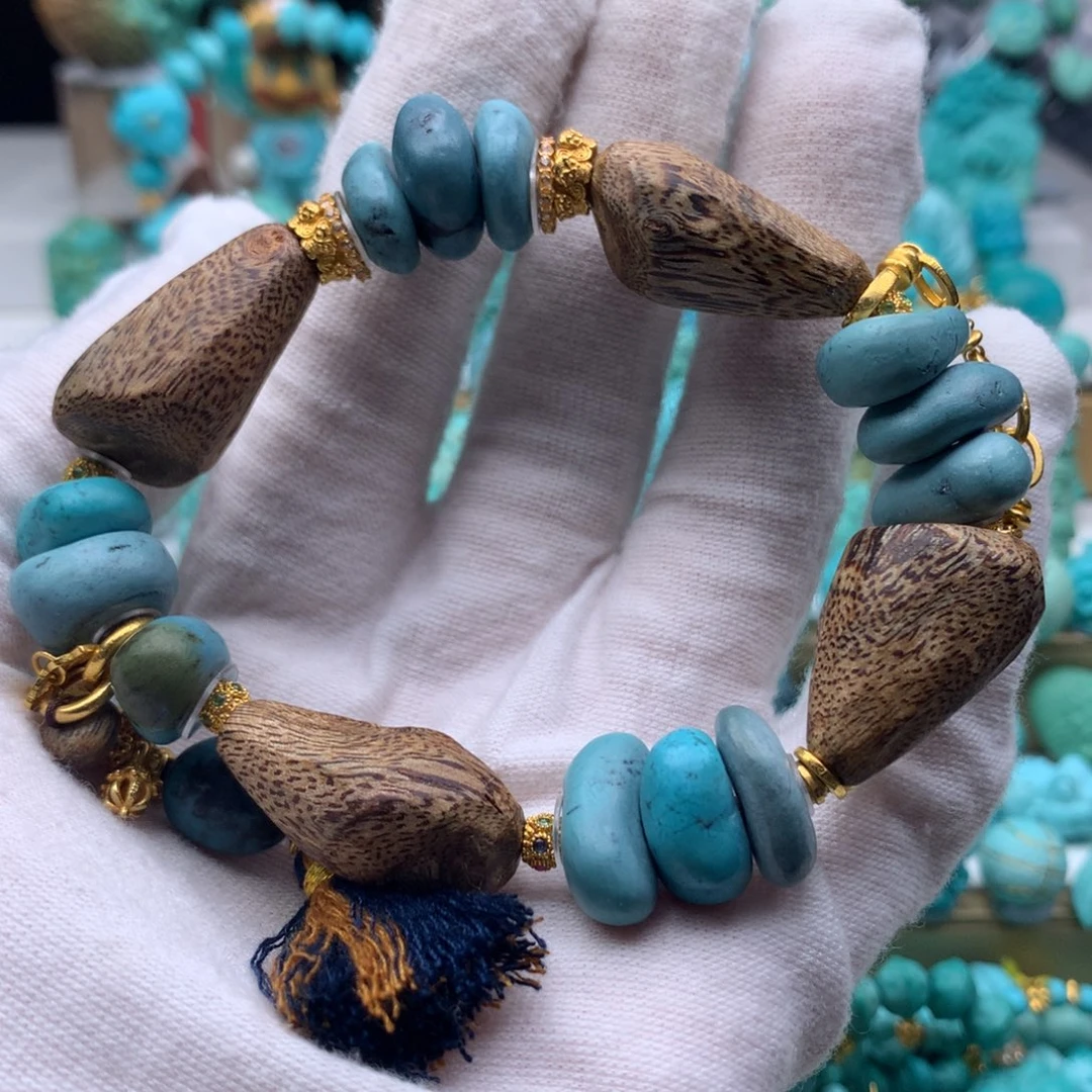 绿松石18K金镶嵌单品