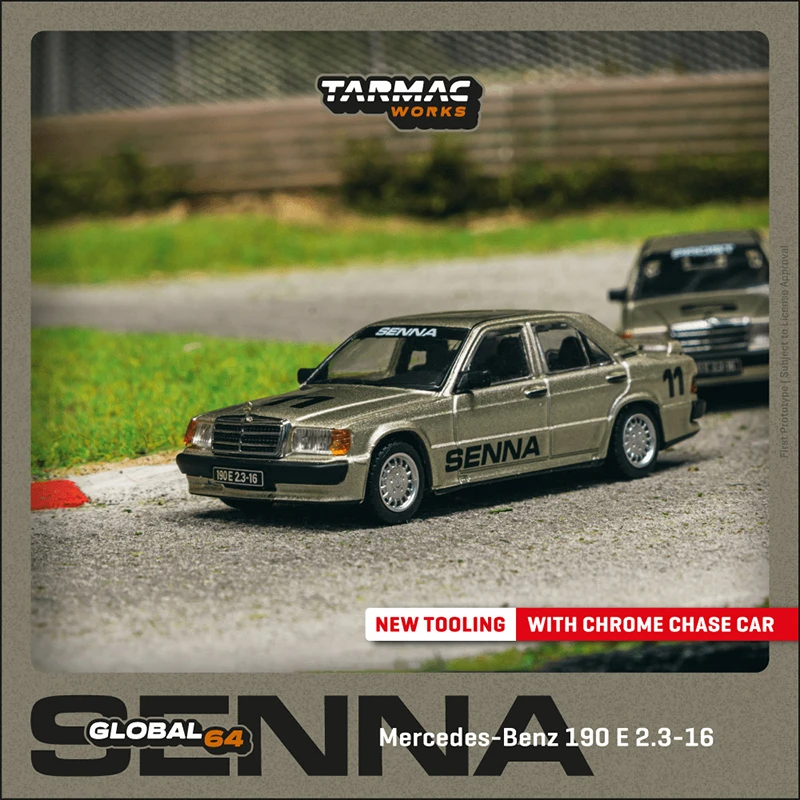 Tarmac Works 1:64 奔驰 190E 2.316 SENNA  仿真合金汽车模型