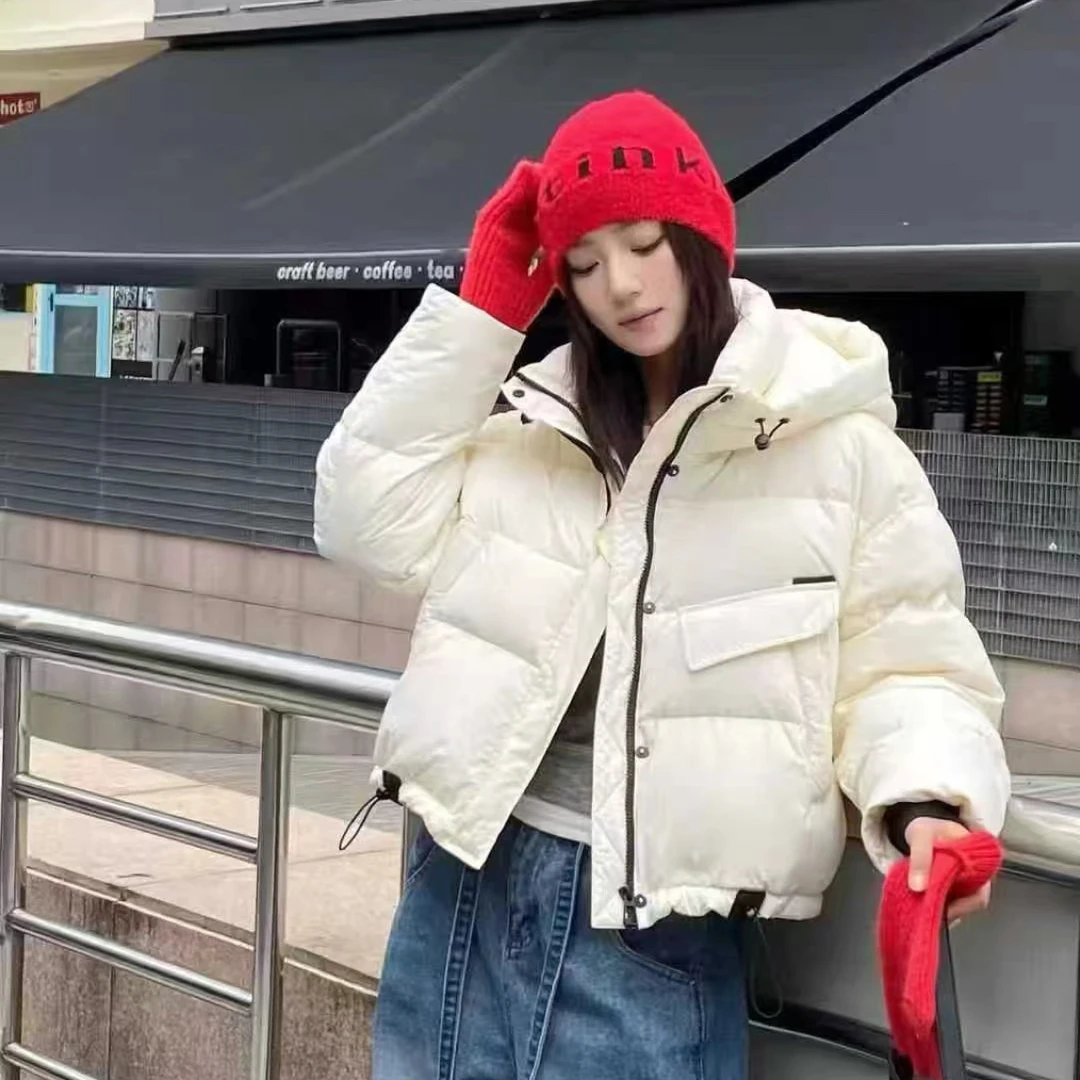 2025冬季808短款石墨烯云绒服女洋气百搭韩版宽松爆款高端外套潮