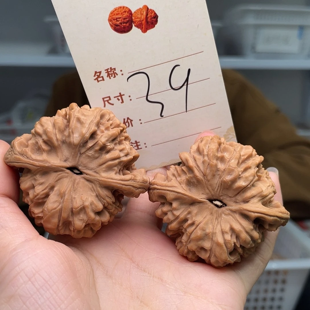 文玩核桃把件官帽51尺39