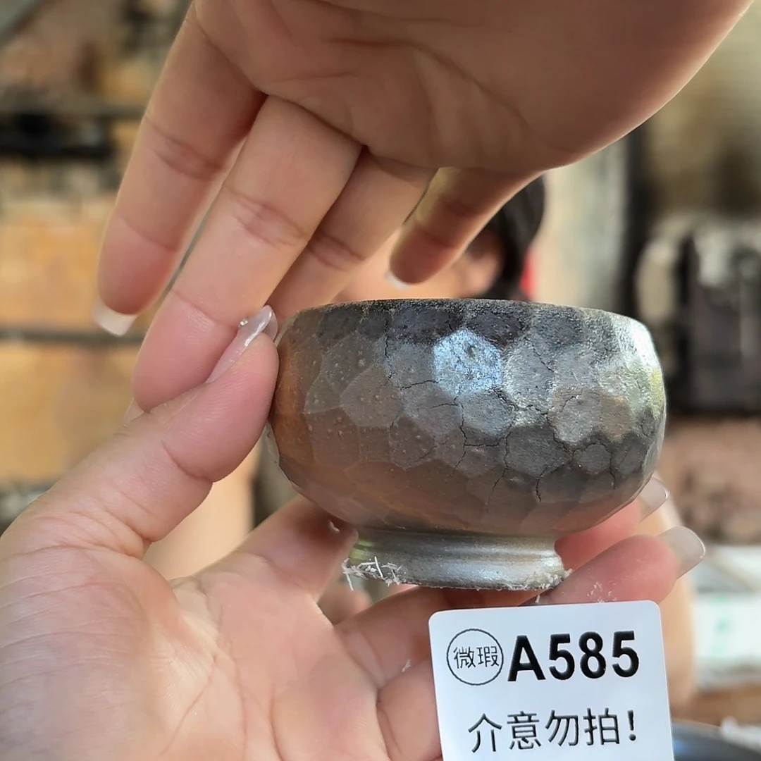 杯坭兴陶柴烧全手工原矿泥料杯